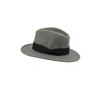 XPOSED Men's Crushable Fedora Hat - 100% Wool, Water Resistant, Stylish Design in Grey | Size: Large XPOSED Grey L
