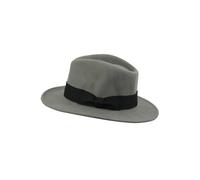 XPOSED Men's Crushable Fedora Hat - 100% Wool, Water Resistant, Stylish Design in Grey | Size: Medium XPOSED Grey M