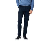 Xposed Mens Dark Navy Blue 100% Cotton Stretch Chinos Washed [SID-CHINO3-DARK-NAVY-32]