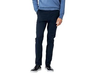 Xposed Mens Dark Navy Blue 100% Cotton Stretch Chinos Washed [SID-CHINO3-DARK-NAVY-44]