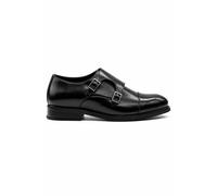 XPOSED Men's Double Monk Strap Cap Toe Formal Shoes in Black | Size: 8 XPOSED Black 8