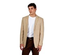 XPOSED Men's EDWIN Tailored Pinstripe Linen Blazer in Beige | Size: 46 XPOSED Beige 46