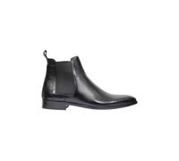 XPOSED Men's Elegant Calf Leather Chelsea Boots in Black | Size: 9 XPOSED Black 9