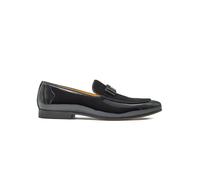 XPOSED Men's Elegant Leather Suede Belgian Bowtie Loafers in Black | Size: 9 XPOSED Black 9