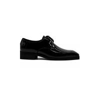 XPOSED Men's Elegant Patent Leather Oxford Dress Shoes for Formal Occasions in Black | Size: 10 XPOSED Black 10