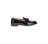 XPOSED Men's Elegant Real Leather Patent Tassel Loafers in Black | Size: 8 XPOSED Black 8