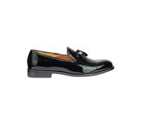 XPOSED Men's Elegant Real Leather Patent Tassel Loafers in Black | Size: 9 XPOSED Black 9