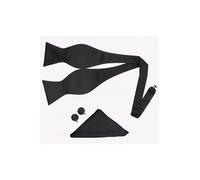 XPOSED Men's Elegant Self-Tie Bow Tie Set For Formal Occasions in Black XPOSED Black One Size