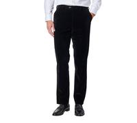 XPOSED Men's Elegant Soft Velvet Trousers Dinner Parties in Black | Size: 36 XPOSED Black 36