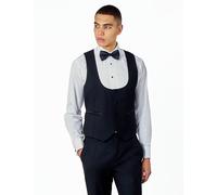 XPOSED Men's Elegant Tailored Tuxedo Dinner Waistcoat in Black | Size: 46R XPOSED Black 46R