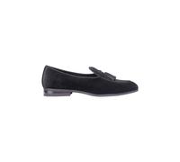 XPOSED Men's Elegant Velvet Loafers With Tassel in Black | Size: 10.5 XPOSED Black 10.5
