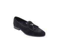 XPOSED Men's Elegant Velvet Loafers With Tassel in Black | Size: 8 XPOSED Black 8