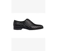 XPOSED Men's Elegant Woven Leather Oxfords in Black | Size: 8.5 XPOSED Black 8.5