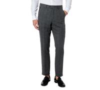 XPOSED Men's Elton Herringbone Tweed Check Trousers - Vintage Style in Black | Size: 34 XPOSED Black 34
