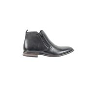 XPOSED Men's Faux Leather Chelsea Boots with Comfortable Low Ankle Design in Black | Size: 6 XPOSED Black 6