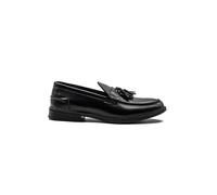XPOSED Men's Faux Leather Retro Tassel Loafers in Black | Size: 8-Standard Fit XPOSED Black 8-Standard Fit
