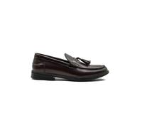 XPOSED Men's Faux Leather Retro Tassel Loafers in Brown | Size: 8 XPOSED Brown 8