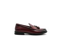 XPOSED Men's Faux Leather Retro Tassel Loafers in Maroon | Size: 10 XPOSED Maroon 10
