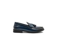 XPOSED Men's Faux Leather Retro Tassel Loafers in Navy | Size: 9 XPOSED Navy 9