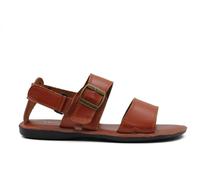 Xposed Mens Faux Leather Sandals Adjustable Buckle Straps Open Toe Summer Walking Sliders [SANDAL-5601-BROWN-44]