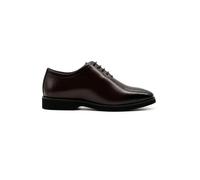 XPOSED Men's Faux Leather Whole-Cut Oxford Brogue Shoes Formal Dress Shoes