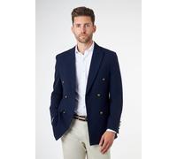 XPOSED Men's Finley Prince of Wales Check Double Breasted Suit Jacket in Navy | Size: 44 XPOSED Navy 44