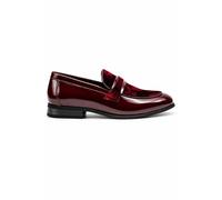 XPOSED Men's Floral Velvet Patent Dress Loafers in Maroon | Size: 9 XPOSED Maroon 9