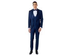 XPOSED Men's Greg 3 Piece Wedding Suit Tuxedo in Navy | Size: 42R XPOSED Navy 42R