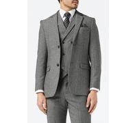 XPOSED Men's JAX Herringbone Tweed Jacket in Grey | Size: 42 XPOSED Grey 42