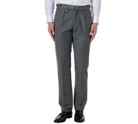 XPOSED Men's Jax Herringbone Tweed Trousers Stylish Comfort in Grey | Size: 34 XPOSED Grey 34