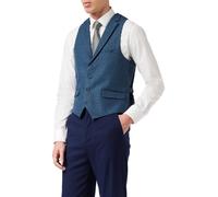 XPOSED Men's KANO Herringbone Check Tweed Waistcoat Stylish Occasions in Navy | Size: 46R XPOSED Navy 46R