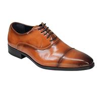 Xposed Mens Leather Lined Formal Brown Lace up Brown [EL0756-CAMEL-8UK]