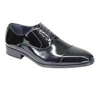 Xposed Mens Leather Lined Formal Lace up Black [EL0756-BLACK-9UK]