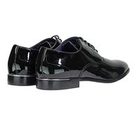 Xposed Mens Leather Lined Party Black Shiny [EL0671-BLACK-8UK]