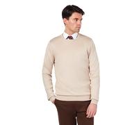 XPOSED Men's Lightweight Cotton Crew Neck Sweater - Versatile Wardrobe Essential in Beige | Size: 2XL XPOSED Beige 2XL