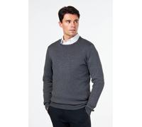 XPOSED Men's Lightweight Cotton Crew Neck Sweater - Versatile Wardrobe Essential in Dark Grey | Size: 3XL XPOSED Dark Grey 3XL