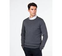 XPOSED Men's Lightweight Cotton Crew Neck Sweater - Versatile Wardrobe Essential in Dark Grey | Size: Medium XPOSED Dark Grey M