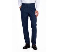 XPOSED Men's LLOYD Tapered Fit Linen Pinstripe Trousers in Navy | Size: 40 XPOSED Navy 40