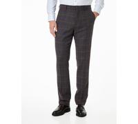XPOSED Men's Madison Ash Herringbone Tweed Check Trousers - Stylish & Comfortable in Brown | Size: 36 XPOSED Brown 36