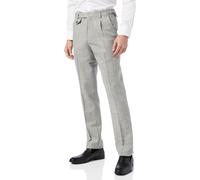 XPOSED Men's Martin Classic Tweed Tailored Fit Trousers Stylish Comfort in Grey | Size: 34 XPOSED Grey 34