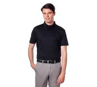 XPOSED Men's Mercerised Cotton Short Sleeve Polo Shirt for Smart Casual Wear in Black | Size: Medium XPOSED Black M