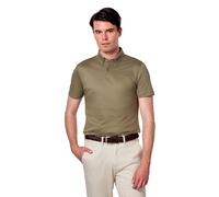 XPOSED Men's Mercerised Cotton Short Sleeve Polo Shirt for Smart Casual Wear in Khaki | Size: XL XPOSED Khaki XL