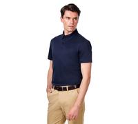 XPOSED Men's Mercerised Cotton Short Sleeve Polo Shirt for Smart Casual Wear in Navy | Size: Small XPOSED Navy S