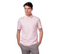 XPOSED Men's Mercerised Cotton Short Sleeve Polo Shirt for Smart Casual Wear in Pink | Size: Medium XPOSED Pink M