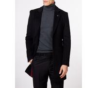 XPOSED Men's NATE Wool Blend Long Overcoat - Timeless Elegant Outerwear in Black | Size: 44 XPOSED Black 44