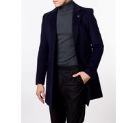 XPOSED Men's NATE Wool Blend Long Overcoat - Timeless Elegant Outerwear in Navy | Size: 50 XPOSED Navy 50