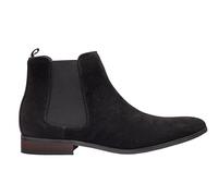 Xposed Mens Retro Chelsea Boots Faux Suede Leather Classic Casual Ankle Dealer Shoes [UB8888-1-NOIR-42]