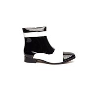 XPOSED Men's Retro & Gatsby Zip Boots 1920s Inspired Style in White | Size: 9 XPOSED White 9