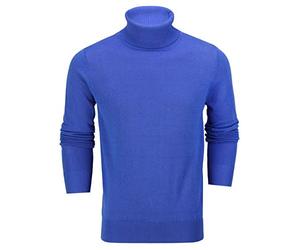 Xposed Mens Roll Neck Jumper Soft Cotton Fine Knitted High Turtle Polo Pullover Top