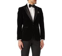 XPOSED Men's Soft Velvet Tuxedo Jacket - Dinner Collection in Black | Size: 54 XPOSED Black 54